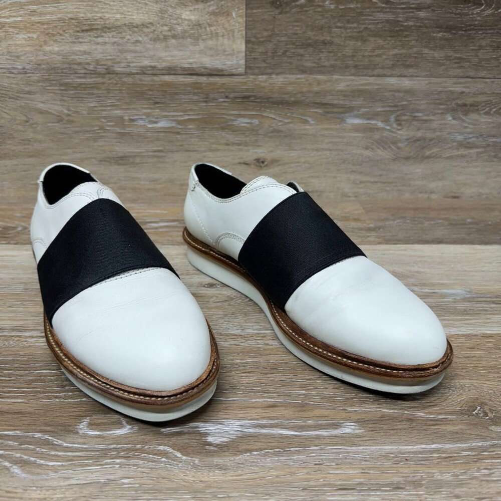 Dolce Vita Saxon White Leather Slip on Loafers Women's Size 9 - Picture 6 of 7